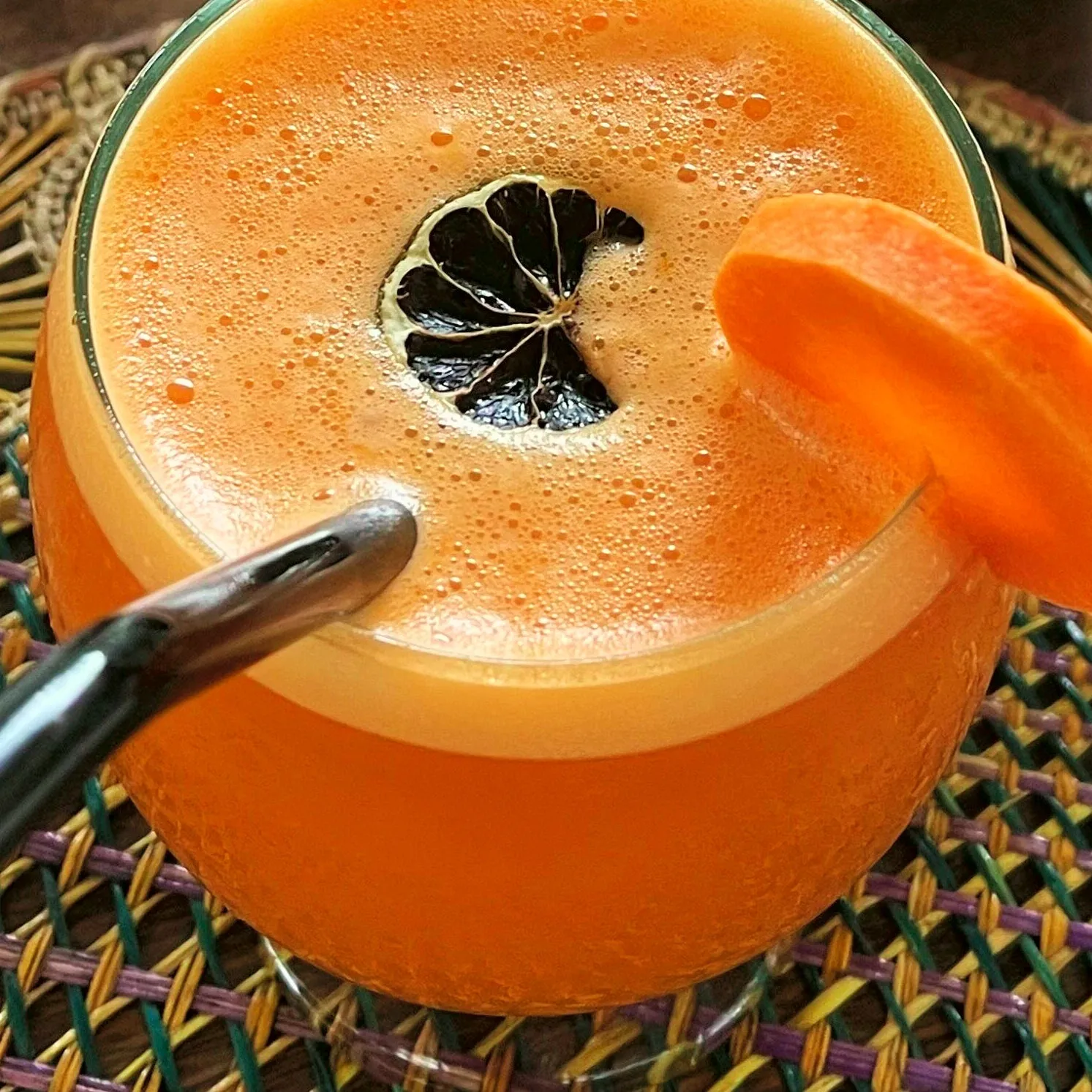 Jugo de zanahoria con limón deshidratado