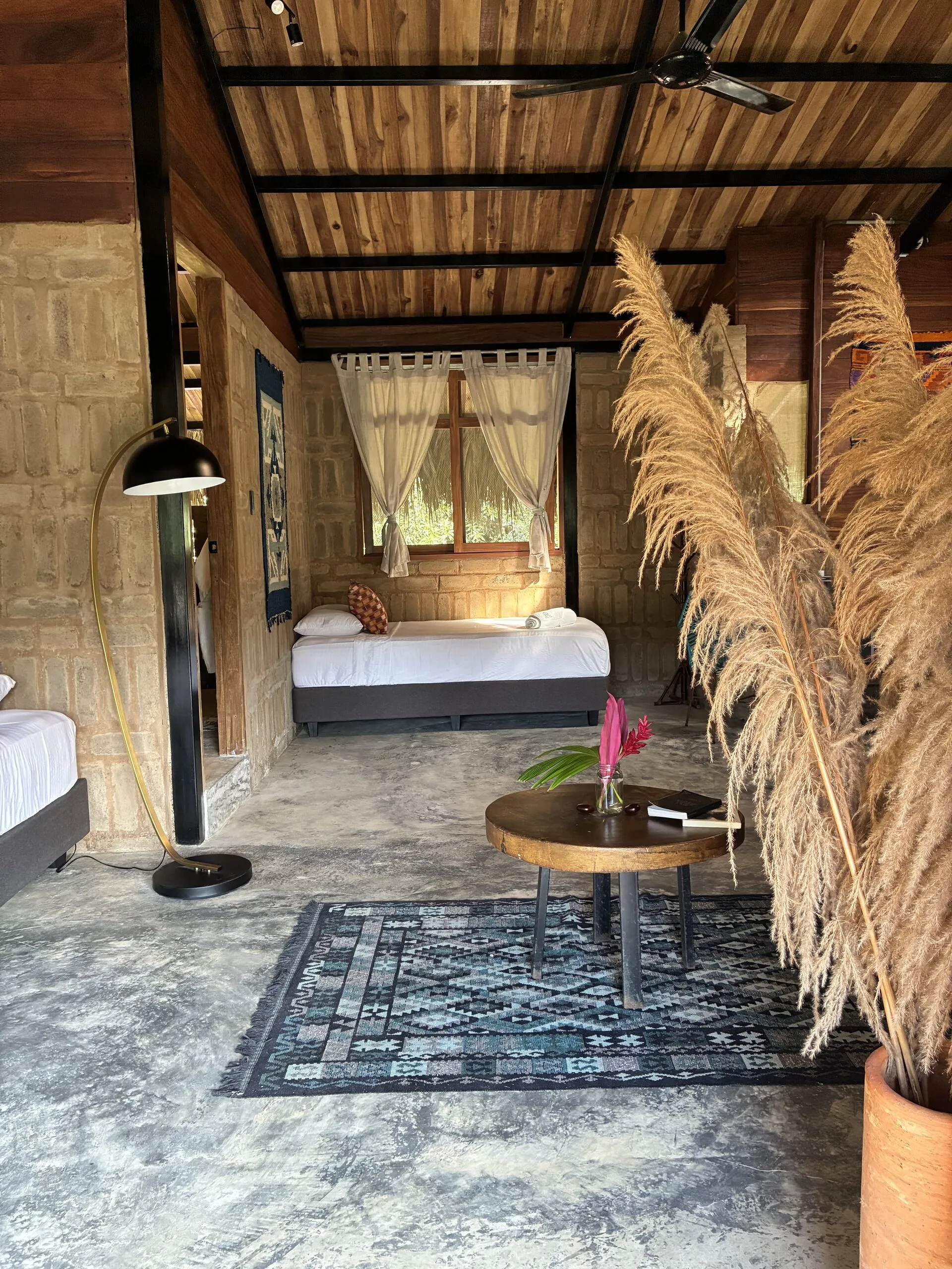 Room with pampas grass