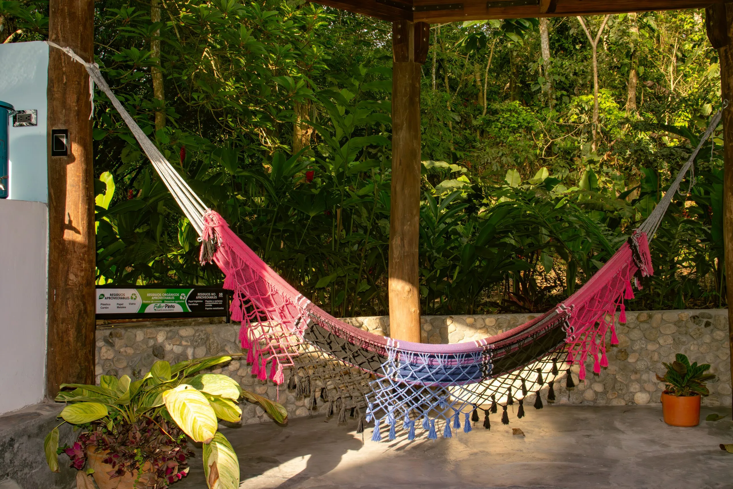 Hammock facing the forest